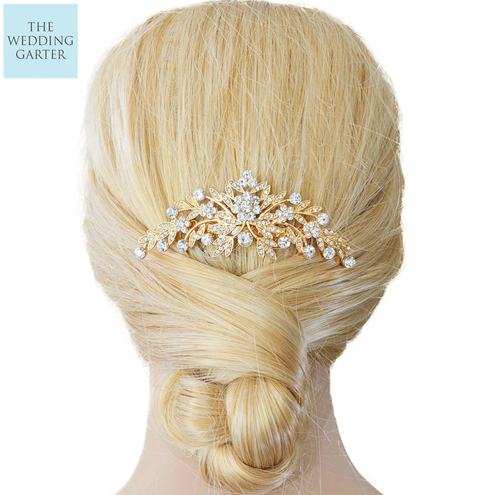 Rose Gold Antique Bridal Headpiece Online - The Wedding Garter