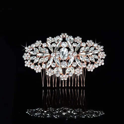 Rose Gold Vintage Wedding Hair Comb Online - The Wedding Garter