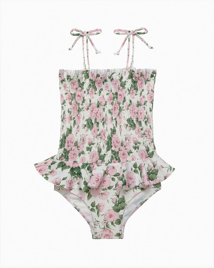 Hampton Swim Swimsuit Ruched Swimsuit in Carline