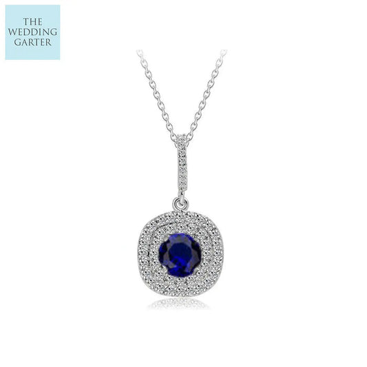 blue wedding necklace
