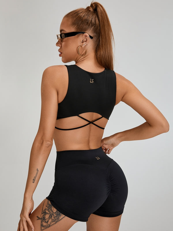 Scrunch Bum High-rise Spandex Gym Booty Shorts
