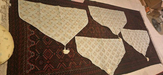 Set of 4 Croscill Home Valance with Tassel 40” X 23.75" Plus 4.5" Hanging Part