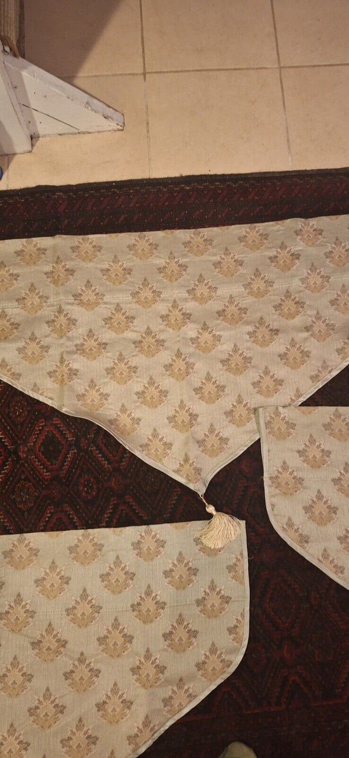 Set of 4 Croscill Home Valance with Tassel 40” X 23.75" Plus 4.5" Hanging Part