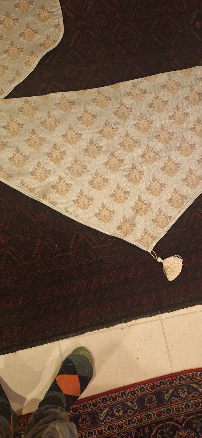 Set of 4 Croscill Home Valance with Tassel 40” X 23.75" Plus 4.5" Hanging Part
