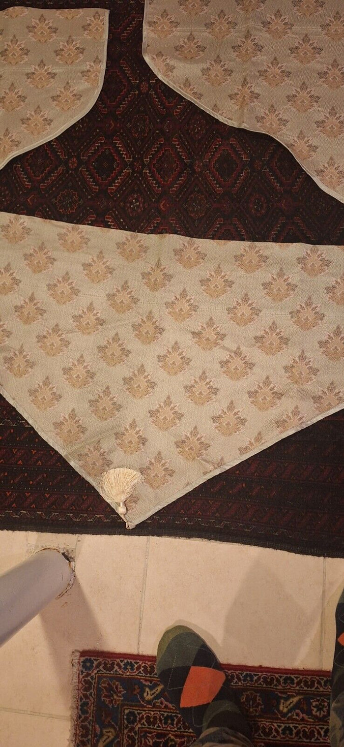 Set of 4 Croscill Home Valance with Tassel 40” X 23.75" Plus 4.5" Hanging Part