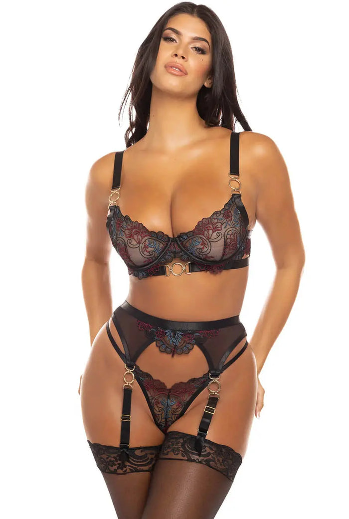 ladies lace lingerie set