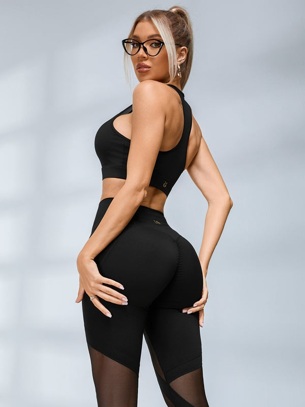 Sexy Sheer Mesh Hip-lift Tracksuit