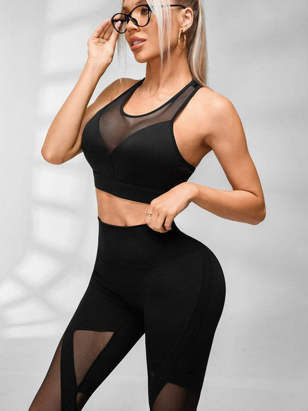 Sexy Sheer Mesh Hip-lift Tracksuit