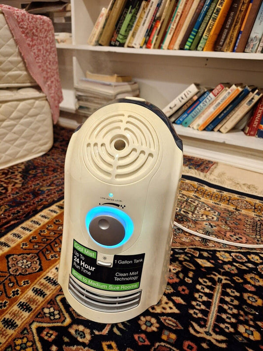 Sharper Image Cool Mist Ultrasonic Humidifier EVHD10C WORKS BUT MAKES LOUD NOISE