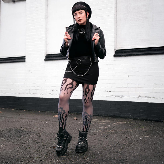 Sheer Tights - Flames