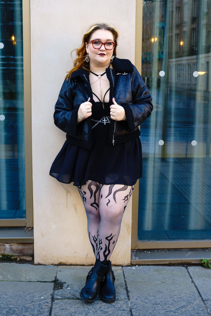 Sheer Tights - Flames