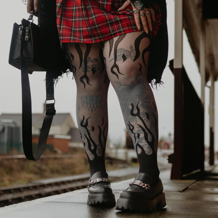 Sheer Tights - Flames