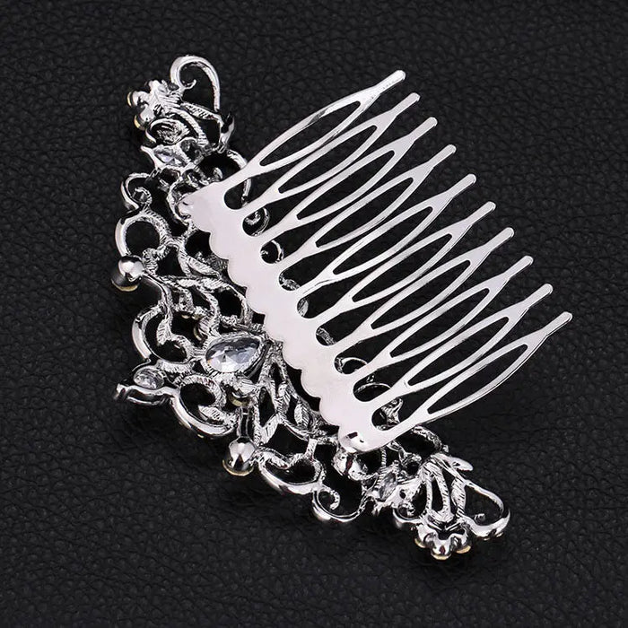 Shining Austrian Crystal Silver Bridal Hair Comb - The Wedding Garter