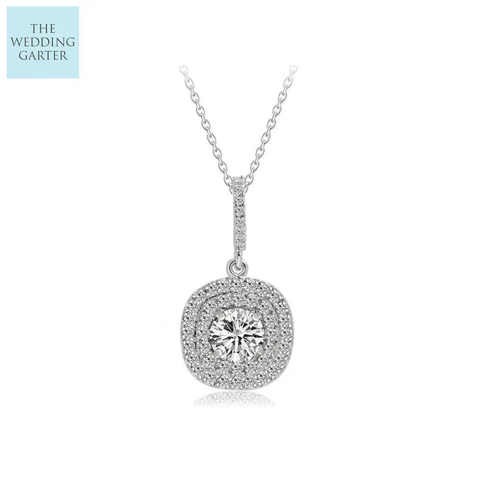 luxury diamond wedding necklace