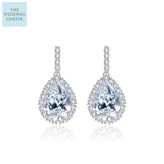crystal bridal earrings