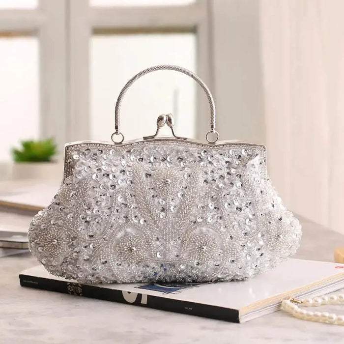 vintage bridal handbag