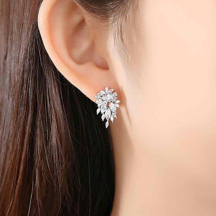 delicate wedding studs