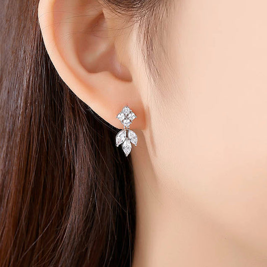 simple bridal earrings