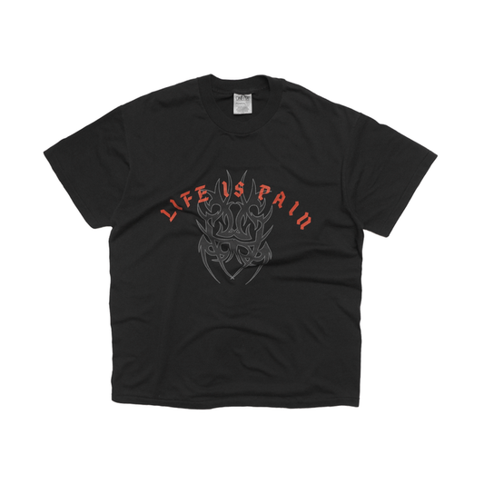 Single-Stitch Tribal Pain Tee (1of1 L)