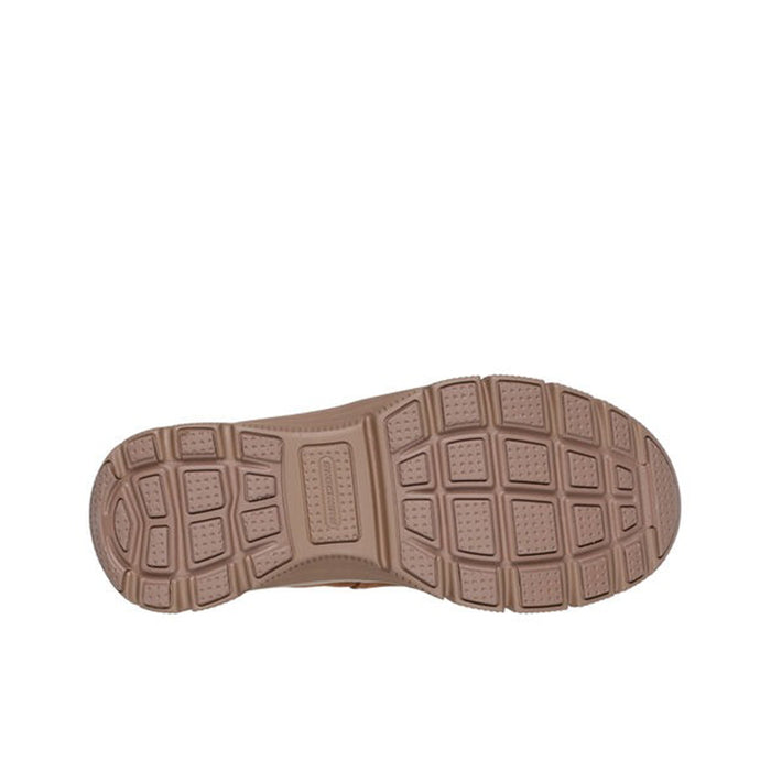 Chestnut boot outsole with textured traction tread