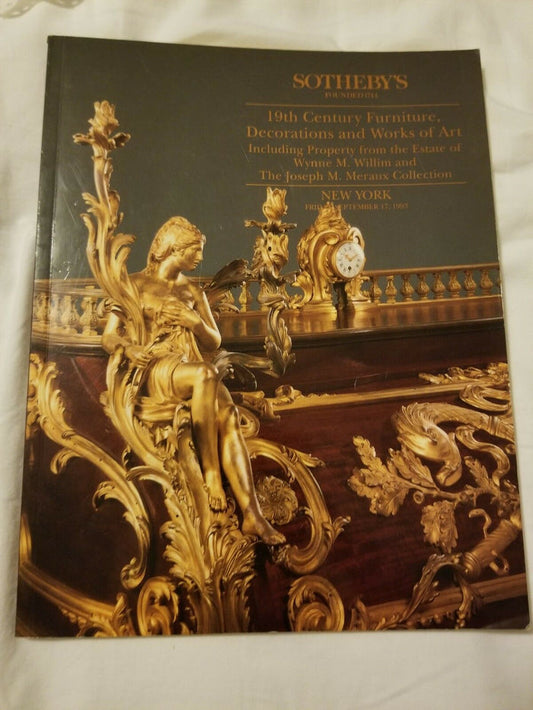 Sotheby's 19th century furniture decorations and works of art  September 17 1993 - Diamonds Sapphires Rubies Emeralds