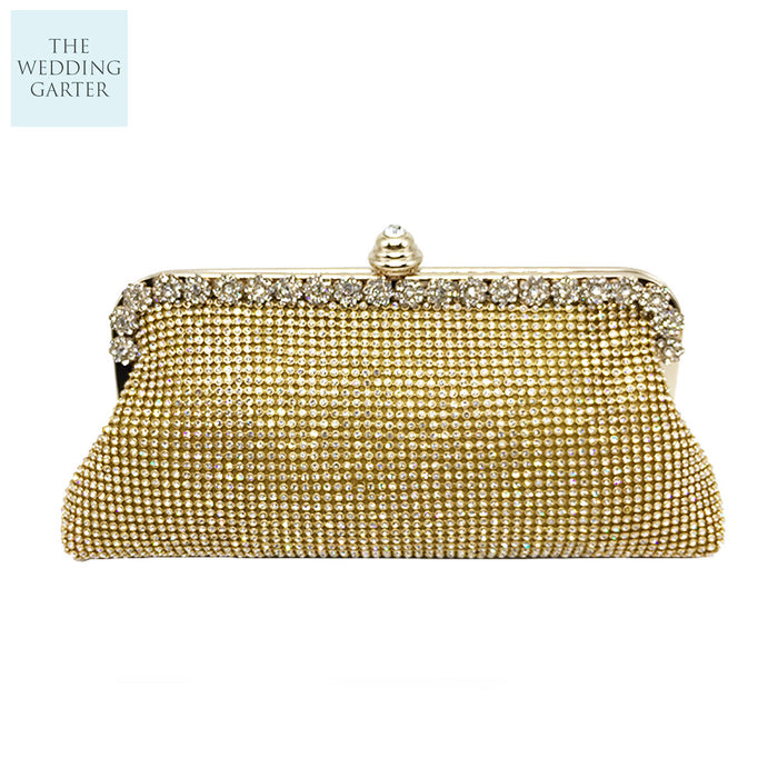 gold handbag