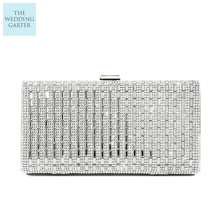 silver evening bag