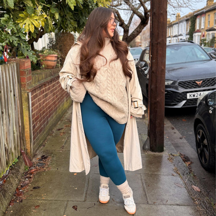 Squat Proof Leggings - Bone China