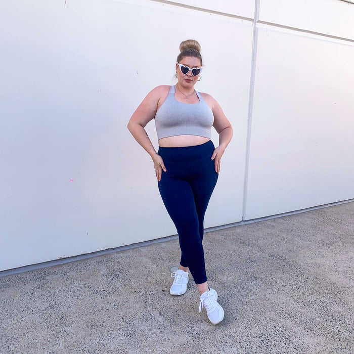 Squat Proof Long Leggings - Navy - Snag