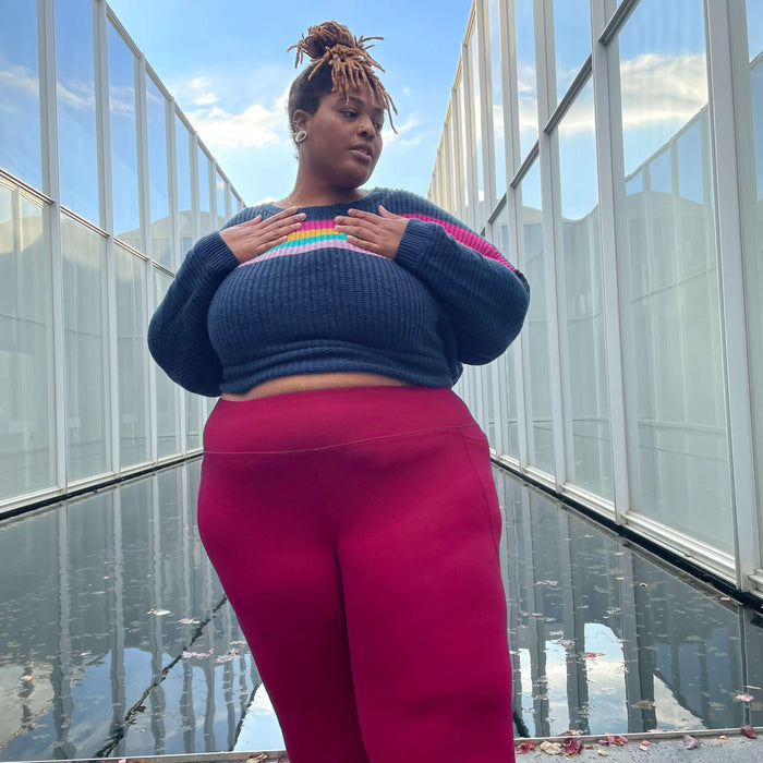 Squat Proof Long Leggings - Raspberry Pie - Snag