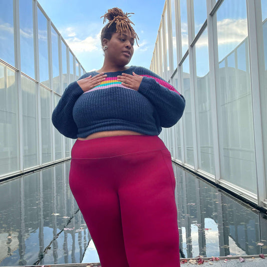 Squat Proof Long Leggings - Raspberry Pie - Snag