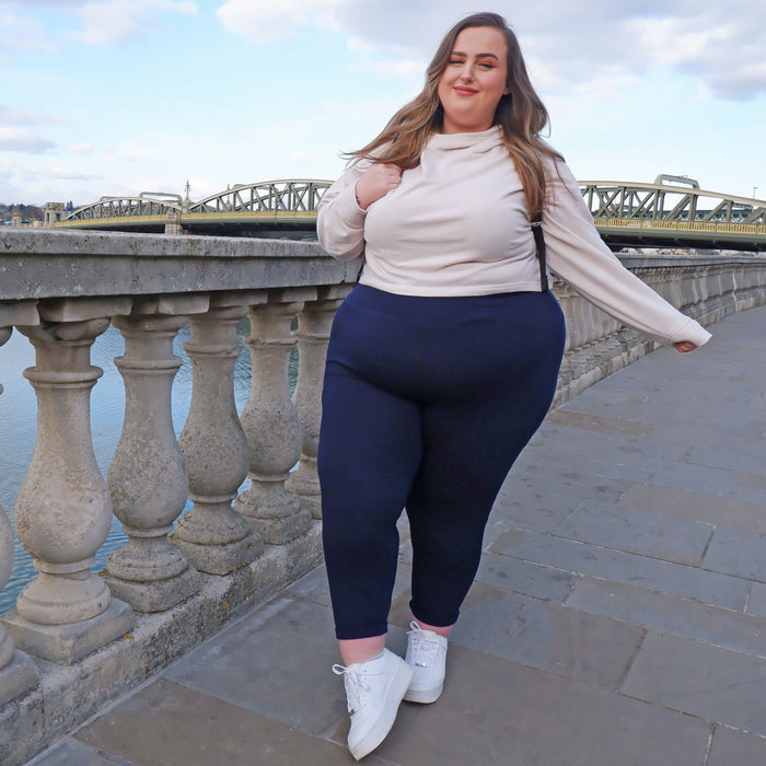 Squat Proof Short Leggings - Navy - Snag