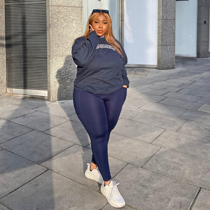 Squat Proof Short Leggings - Navy - Snag