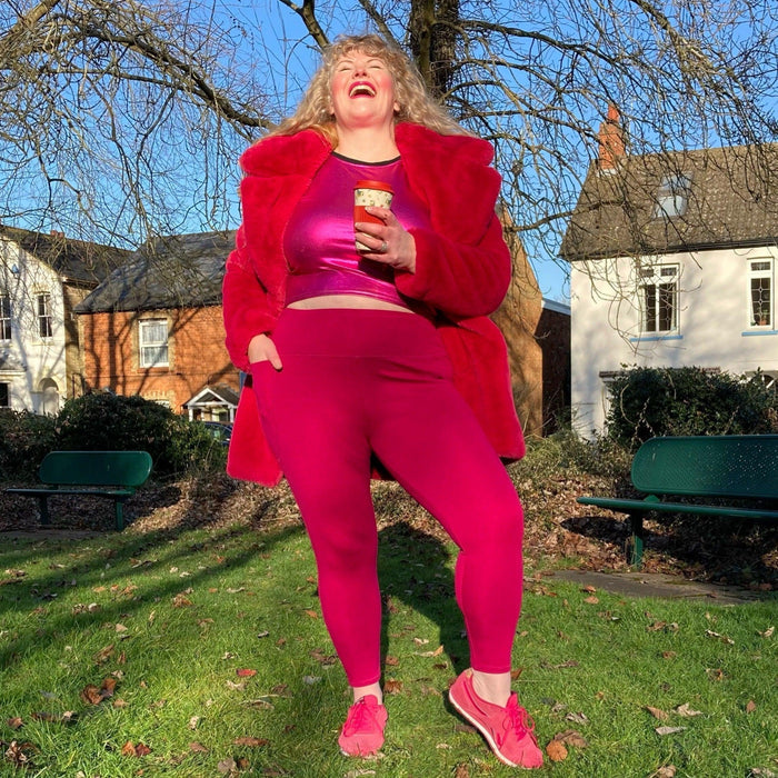 Squat Proof Short Leggings - Raspberry Pie - Snag
