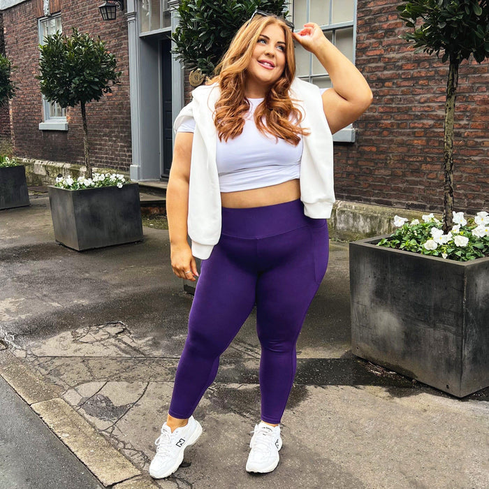 Squat Proof Short Leggings - Suffragette Purple - Snag