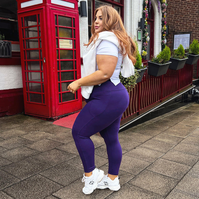 Squat Proof Short Leggings - Suffragette Purple - Snag