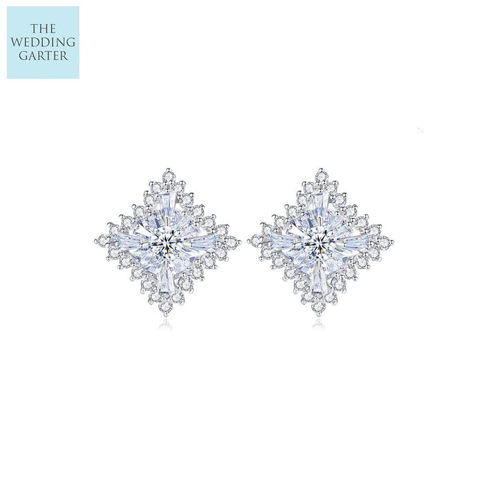 large stud brial earrings