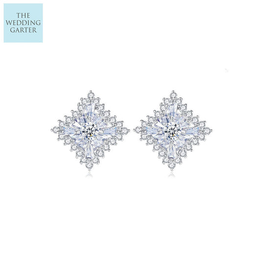 large stud brial earrings
