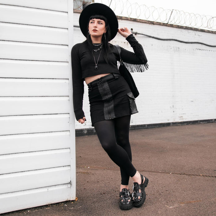 Stay Cool 80 Denier Footless Tights - Black