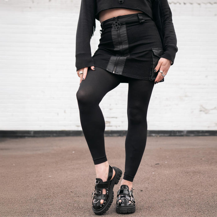 Stay Cool 80 Denier Footless Tights - Black