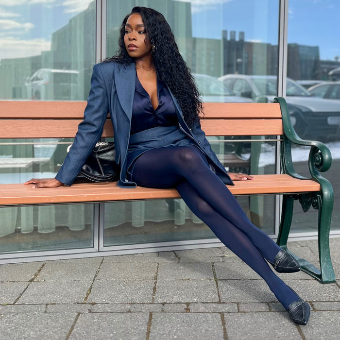 Stay Cool 80 Denier Tights - Navy