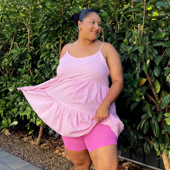 Stay Cool Chub Rub Shorts - Pink Lady
