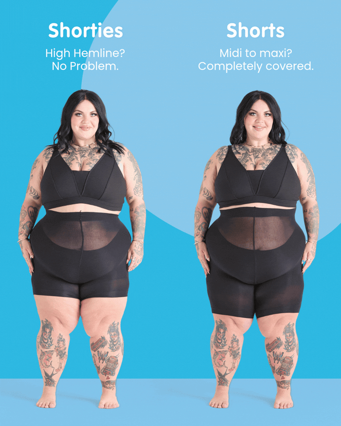 Stay Cool Chub Rub Shorts - Shorties - Black