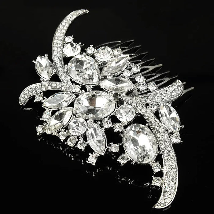 Stunning Austrian Crystal Statement Wedding Headpiece - The Wedding Garter