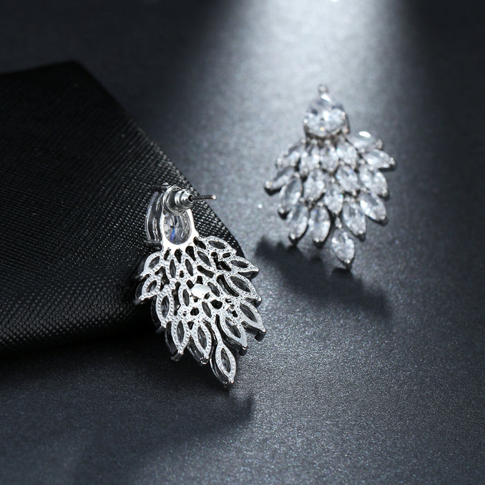 Stunning Big Crystal Statement Bridal Earrings - The Wedding Garter