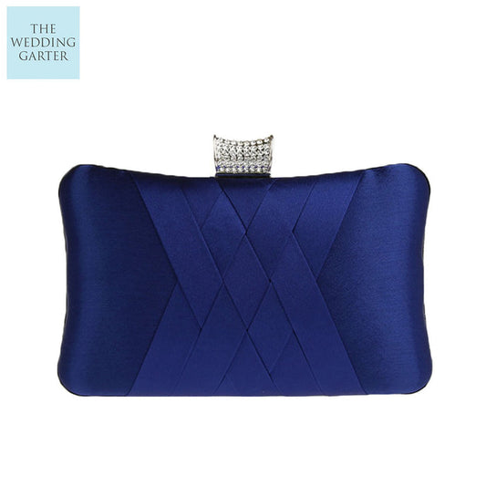 navy blue evening bag
