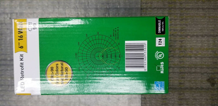 Sunco Lighting 10 PACK - 16 Watt 6 inch ENERGY STAR Dimmable LED Retrofit Kit - Diamonds Sapphires Rubies Emeralds