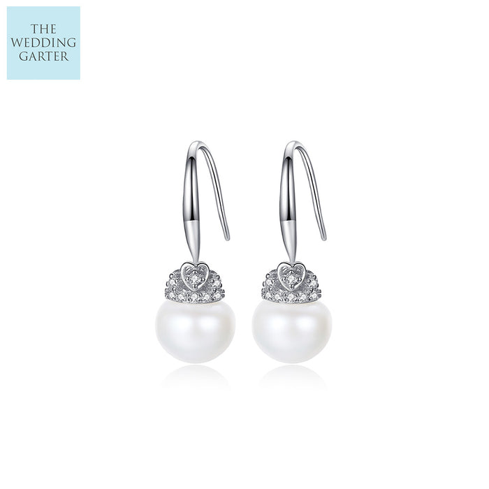 pearl hook earrings