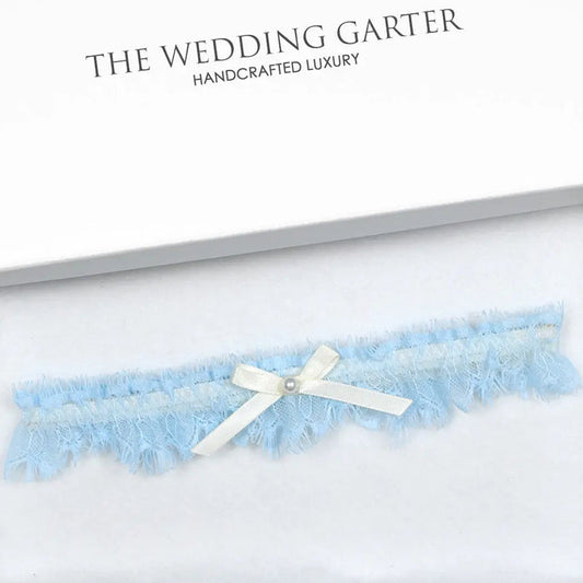 blue wedding garter