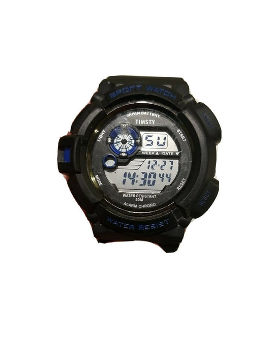 Timsty Sport Watch Water Resistant 50M with Day Date Light Alarm and Chronometer